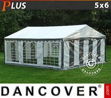 Marquees 5x6 m PE, Grey/White