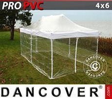 Marquees 4x6 m Clear, incl. 8 sidewalls
