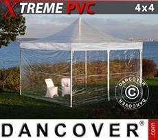 Marquees 4x4 m Clear, incl. 4 sidewalls