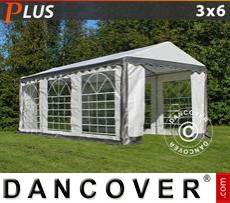 Marquees 3x6 m PE, Grey/White