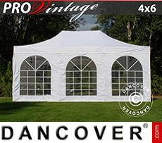 Marquees 4x6 m White, incl. 8 sidewalls