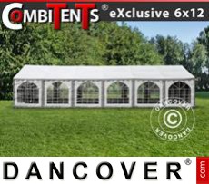 Marquees 6x12 m 4-in-1, Grey/White