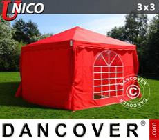 Marquees UNICO 3x3 m, Red