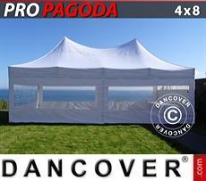 Marquees 4x8 m White, incl. 6 sidewalls