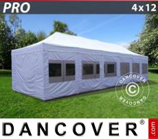 Marquees 4x12 m White, incl. sidewalls
