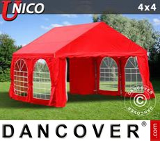 Marquees UNICO 4x4 m, Red