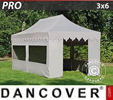 Marquees 3x6 m Latte, incl. 6 sidewalls