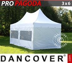 Marquees 3x6 m White, Incl. 6 sidewalls