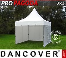Marquees 3x3 m White, incl. 4 sidewalls
