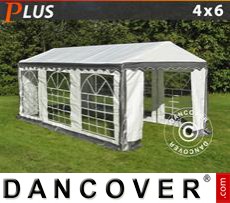 Marquees 4x6 m PE, Grey/White