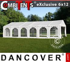 Marquees 6x12 m 4-in-1, White